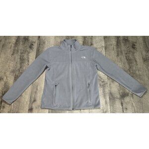 The North Face Fleece Jacket Womens Small Gray Full Zip Pockets Lightweight READ